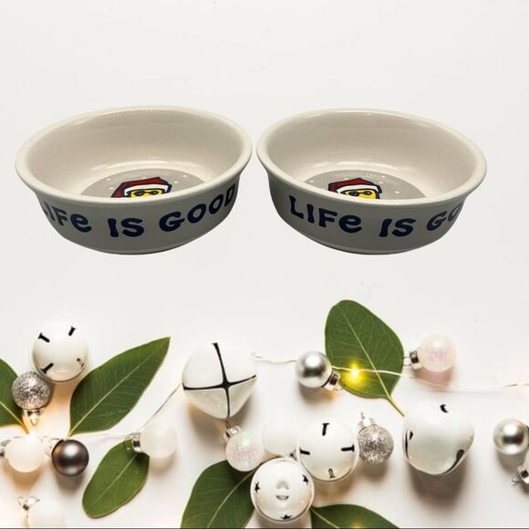 Life Is Good Dog Bowl’s - Picture 1 of 2